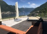 roof terrace with a breathtaking lake como view