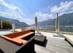 luxury flat with lake como view from roof terrace