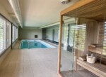 luxury apartment with terrace double garage and pool in faggeto lario