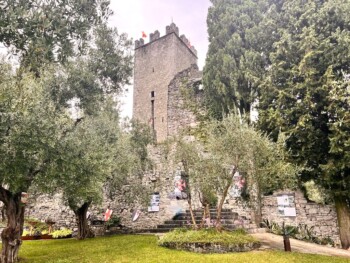 The castle of Vezio and the botanical garden in Varenna