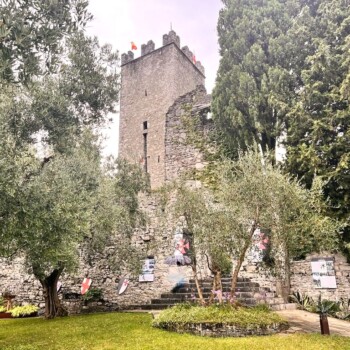 The castle of Vezio and the botanical garden in Varenna