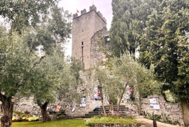 The castle of Vezio and the botanical garden in Varenna